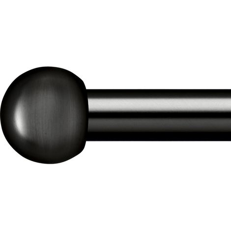 Mömax Vorhangstangenset Wand/Decke in Schwarz ca. 160-280cm (1/4)