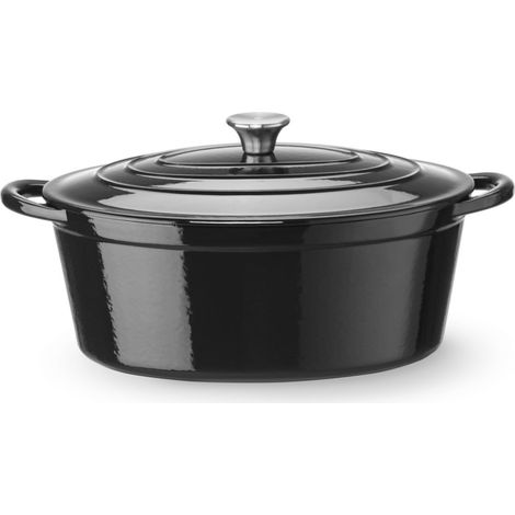Emaillierter Gusseisentopf, oval, 6,88 l, 405 x 255 x 134 mm (1/4)
