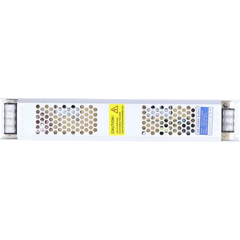 Alimentation LED ultra-plate 12V 200W 310x55x24mm en alliage d'aluminium pour bande lumineuse