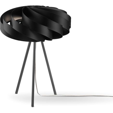 Lampada Da Scrivania-Ufficio Moderna Flat Polilux ® Nero E Metallo 1 Luce E27 (1/2)