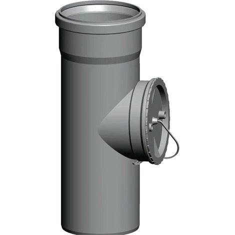 Wolf Revisionsrohr 2651671 DN 110, 290 mm, bis 120 °C, für Schachteinbau, PP