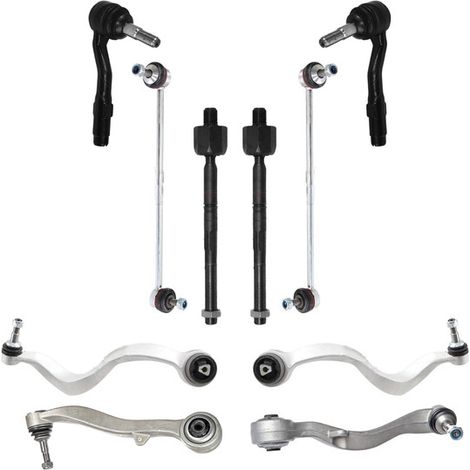 KIT BRACCIO OSCILLANTE 8 PEZZI COMPATIBILE CON BMW 6 CABRIOLET (E64)635D 07.2007-07.2010 / Kit Sospensione Completo OE/OEM / Bracci Oscillanti + Testine Sterzo / Sostituzione Diretta OEM