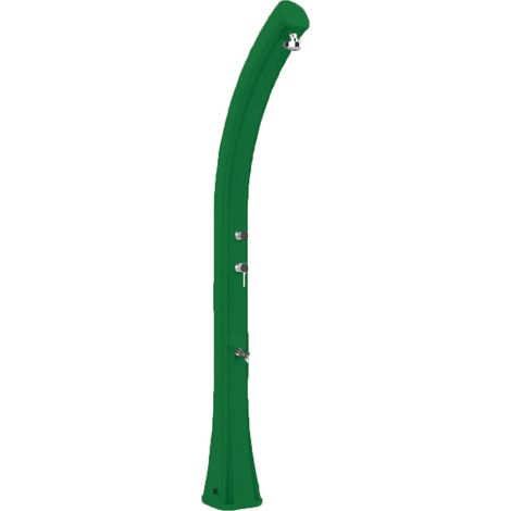 Doccia Solare da Giardino 35L Miscelatore e Lavapiedi e Temporizzatore Arkema Happy XL Verde Scuro (1/2)
