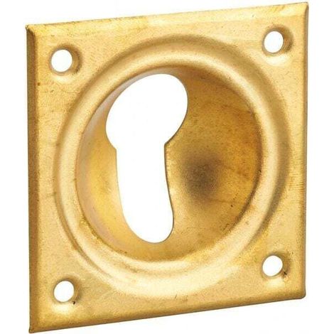 1PC Entrée à cuvette trou de cylindre, 60x60mm, laiton (1/2)