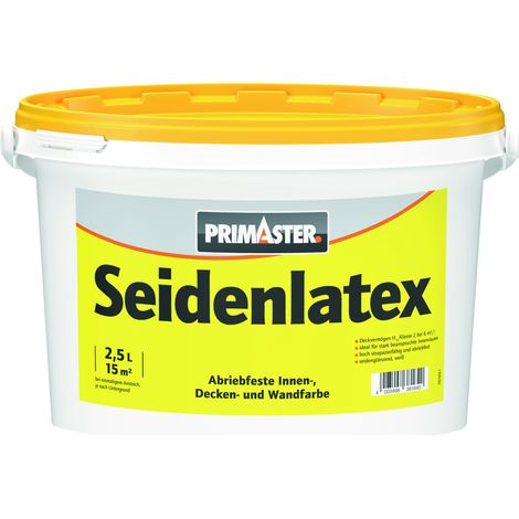 Primaster Seidenlatex seidenglänzend 2,5 L weiß