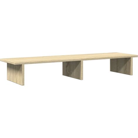 Soporte para monitor Sonoma escritorio/mesa 100 x 27 x 15 cm madera de ingeniería marrón 020044977