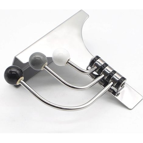 Crochet pivotant à cliquet pour manteaux, chapeaux, écharpes, serviettes, peignoirs, 3 crochets pivotants pour portes de 4,5 pouces d'épaisseur (1/3)