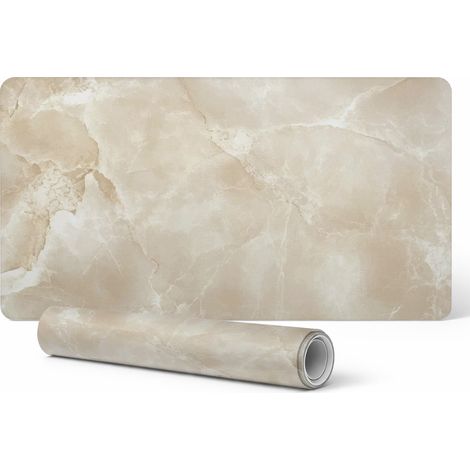 Protector de vinilo para empresas y oficinas con textura de m谩rmol, 100x50 cm.