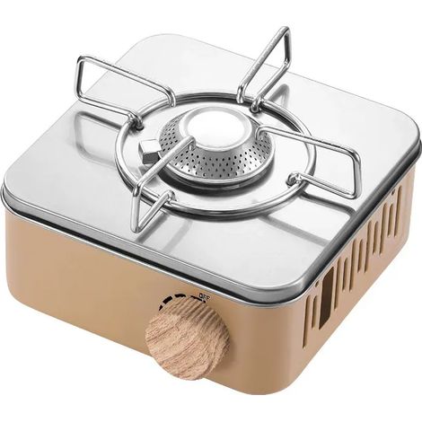 Réchaud à gaz de camping 2800W, kit de cuisine portable pour le camping, réchaud à cassette, brûleur à gaz pour pique-nique, ustensiles de cuisine, réchauds portables (1/5)