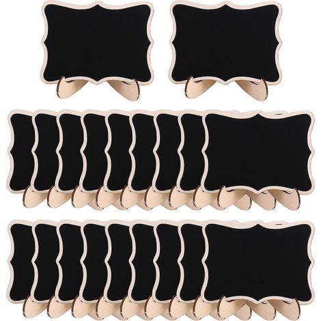 Mini tableau noirlot de 20 petits tableaux noirs pour mariagesanniversairespanneaux d'affichage noirs (1/5)