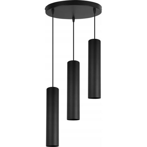 LÁMPARA DE TECHO MODERNA COLGANTE LÁMPARA LED NEGRA
