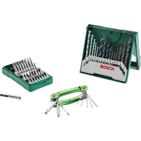 Set surtido 15 brocas + set de 25 puntas de atornillar + herramienta plegable de hexágono interior  BOSCH 2607017333 (1/2)