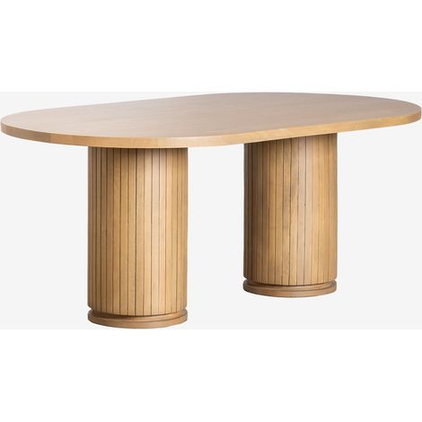 Mesa de comedor ovalada en madera de mango Analis SKLUM 200 x 110 cm (1/5)