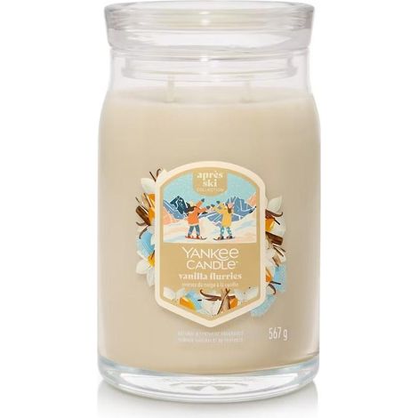 YANKEE CANDLE BOUGIE PARFUMÉE DANS UN VERRE (GRANDE) VANILLA FLURRIES - BOUGIE SIGNATURE « COLLECTION D'HIVER 2025 - APRES SKI » (1/5)