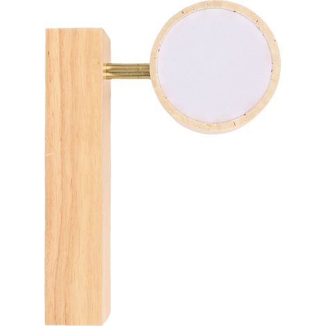 Applique murale LED rotative à lumière chaude, câblée, pour chambre à coucher, couleur bois naturel (1/5)