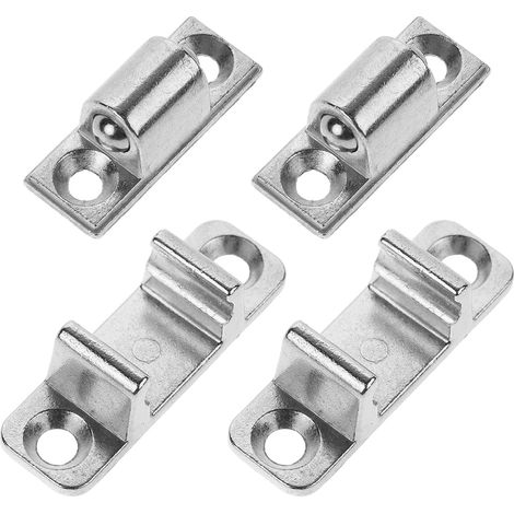 Loquets Métalliques Compatible Universels Lot de 4 Fixation Robuste Montage Facile pour Panneau de Verre de Hotte Aspirante pour Entretien et Réparation de Hottes Cuisine (1/5)