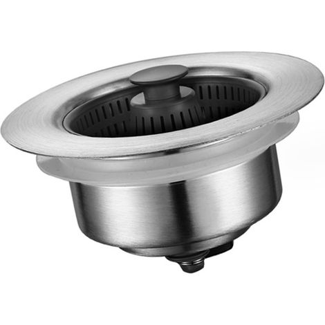Bouchon de vidange universel en acier inoxydable pour évier de cuisine, filtre pour bac à légumes, bouchon de vidange pour lave-vaisselle (1/5)