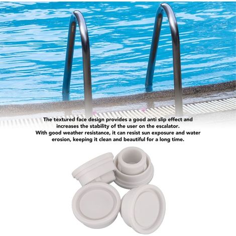 Protections Rubber pour Escalier de Piscine, Bumper Non-Slip Résistant aux Chocs, Paquet de 4 (1/5)