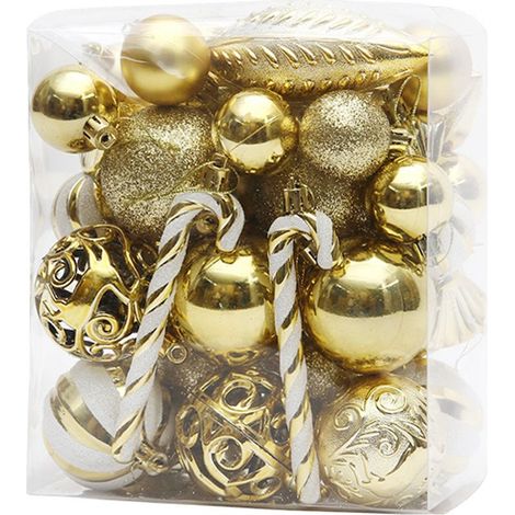 Boules décoratives transparentes en plastique incassable pour décoration de sapin de Noël, de fête de mariage (1/5)