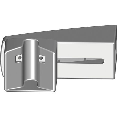 PORTAC Boîtier V de réception en applique en Aluminium pour serrure de portail coulissant motorisé Finition: Blanc Ral 9016