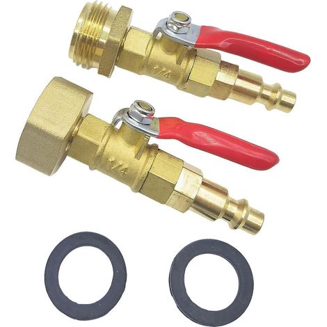 Kit adaptateur de purge pour hivernage de VR, adaptateur de purge pour arroseur automatique pour bouchon à connexion rapide de 1/4 po (1/5)