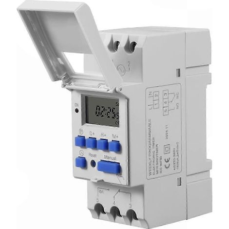 Relais temporisé programmable avec écran LCD, minuterie électronique 220 V SIWHBYV (1/4)