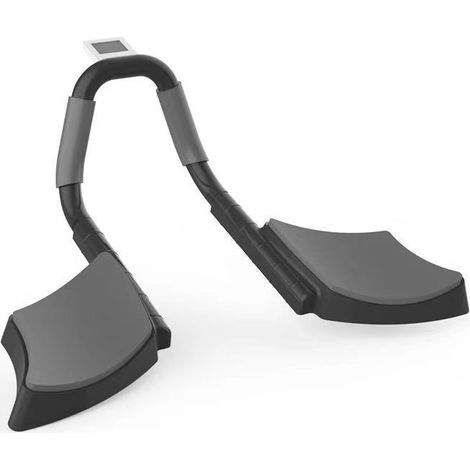 Planche d'entraînement portable multifonction avec minuteur - Équipement de fitness pour renforcement musculaire et exercices de gainage - Noir (1/4)