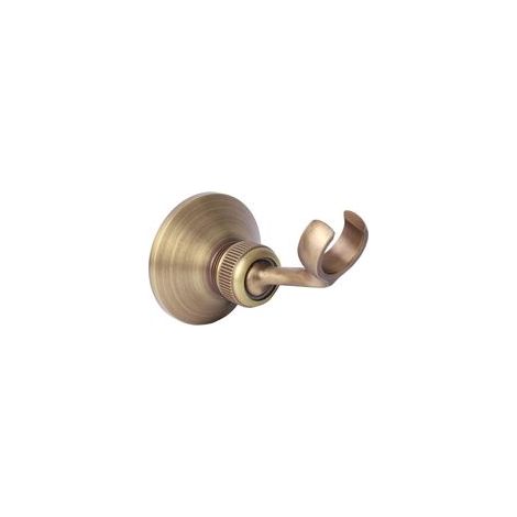 Supporto per soffione doccia vintage, staffa a muro in ottone, braccio doccia regolabile in ottone con connettore in ottone in stile europeo (imitazione antica) - Crezuo