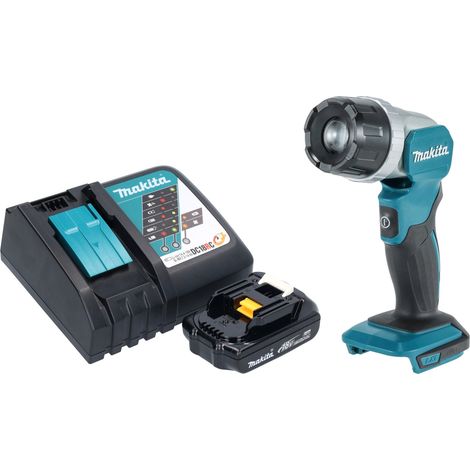 Makita DML 808 RY1 Lampada portatile a batteria 14,4 / 18 V 190 lm LED + 1x batteria ricaricabile 1,5 Ah + caricatore