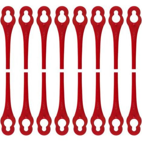 Lot de 100 Lames en Plastique de Rechange pour Coupe Bordure Florabest LIDL - Longueur 8,3cm (1/5)