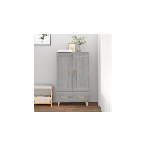 Buffet Sonoma gris 70x31x115 Bois d'ingénierie (1/5)