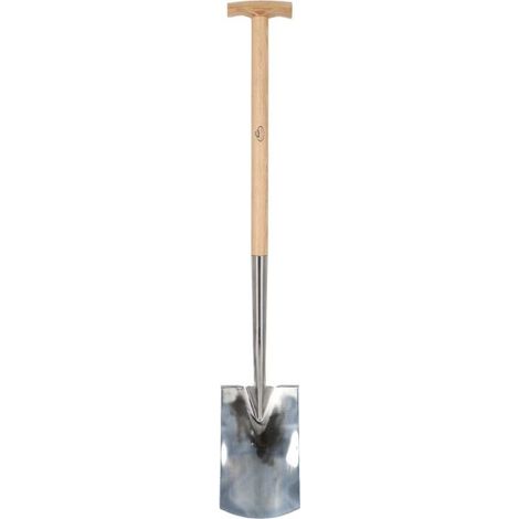 Pelle bêche en acier inoxydable avec poignée ergonomique (1/5)