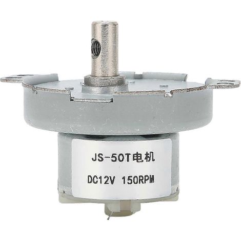 Moteur à engrenages 12V DC auto-bloquant, micro réducteur de vitesse avec trou M4, 150 tr/min, pièce de transmission (1/5)