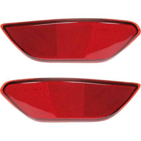 Lampe de Réflecteur de Garniture de Pare-chocs Arrière 95863110500 95863110600 2 Pièces de Remplacement de Feu D'avertissement de Queue de Voiture pour Cayenne 2011-2014 Rouge (1/5)