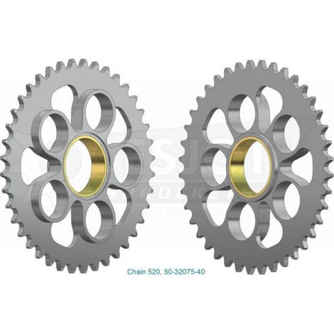 Couronne Acier - 520 - 40 Dents - Made in Germany