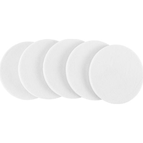 Lot de 5 tampons de Polissage en Feutre de Laine 125 (5 Pouces) x 6 mm pour Le Polissage du Verre, du Plastique, du métal et du marbre, pour Ponceuse orbitale aléatoire (1/5)