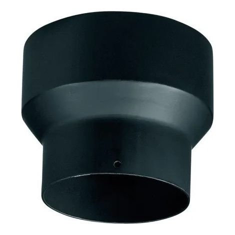 Maggiorazione canna fumaria in acciaio per stufa a legna Ø130 mm spessore 2 mm colore nero