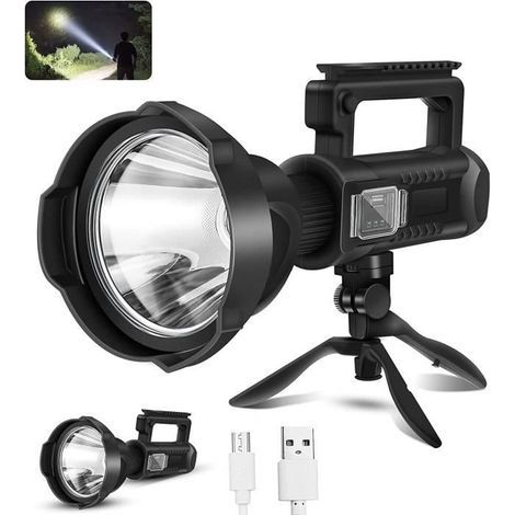 Taschenlampe – STILLCOOL – Extrem leistungsstark – 10.000 Lumen – Wiederaufladbar – Wasserdicht (IP65) (1/4)