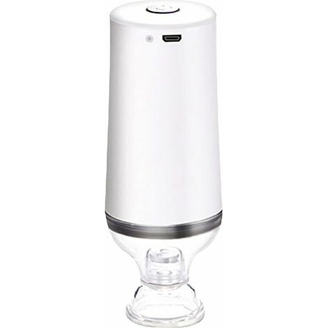 Pompe à air électrique rechargeable, portable USB rechargeable, pompe à vide avec batterie de 1200 mAh, pompe d'aspiration automatique ultra-mini pour sceller sous vide les sacs alimentaires (1/4)