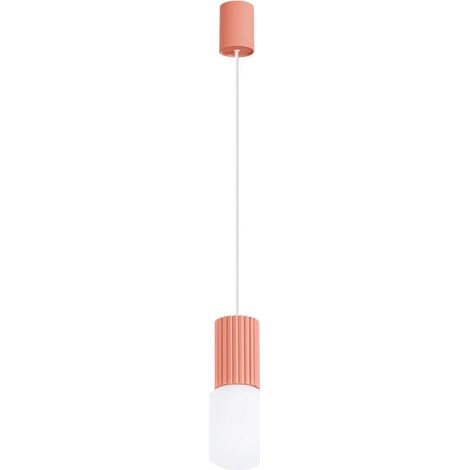 Lámpara colgante Mido Rosa, 1 luz (1/5)