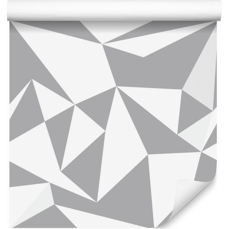 Carta da parati moderna con motivo geometrico per soggiorno e camera da letto, 50x1000 cm (1/5)