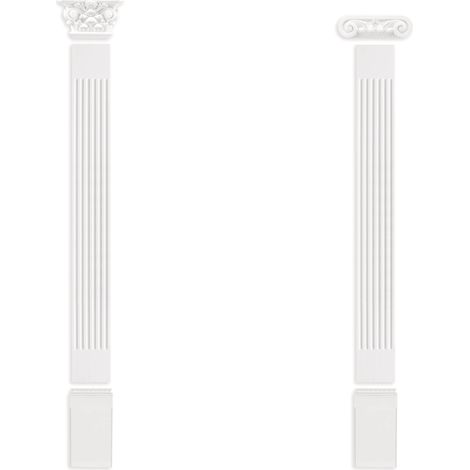 Pilastro 165x18mm Rilievo a muro in stucco in PU Grand Decor PL273: Base