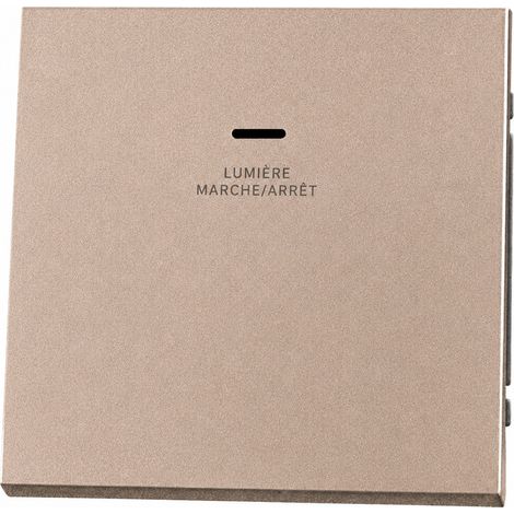 Interrupteur mural 1 gang 1 voie avec voyant LED doré Soft Touch Série Z 1 gang way with 13 × 9 × 10 cm 140 g – Livraison gratuite