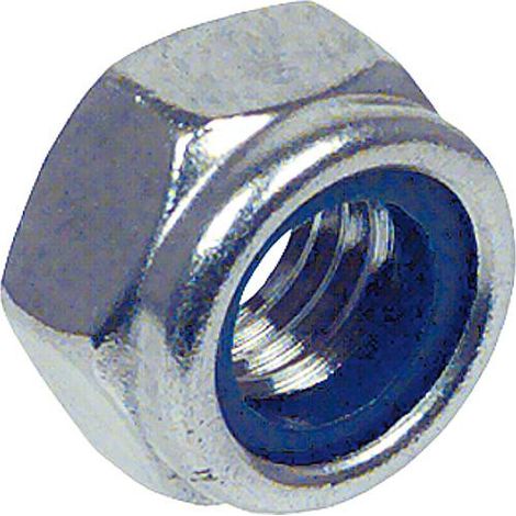 Ecrou 6 pans inoxA4 auto-secur,DIN985/ISO 10511, M16, Emballage 100 Pieces