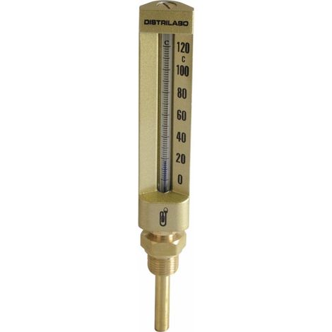 Termometro industriale diritto 0/120°C
