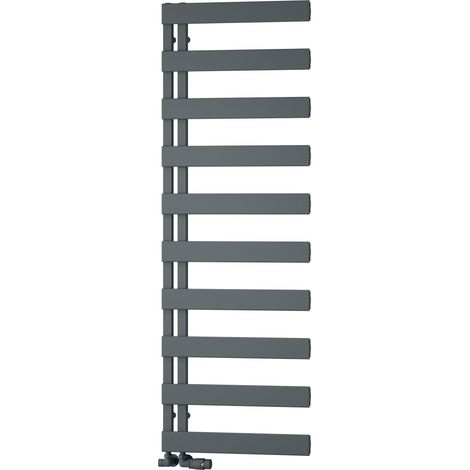 Reina Carpena Flat Panel Heated Towel Rail 1510mm H x 500mm W - Anthracite (1/3)
