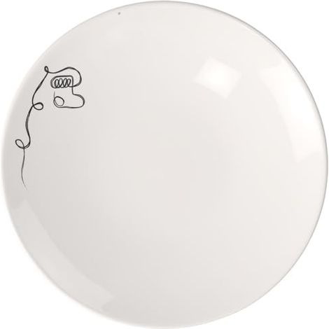 Assiette Pour Le Petit-Déjeuner Xmas ⌀21 Cm, Porcelaine, Blanc (1/2)