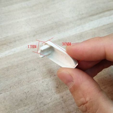 Roller blind accessories, plastic flat tube sealing PVC roller blind end caps, curtain positioning hooks (20 pieces) (1/5)