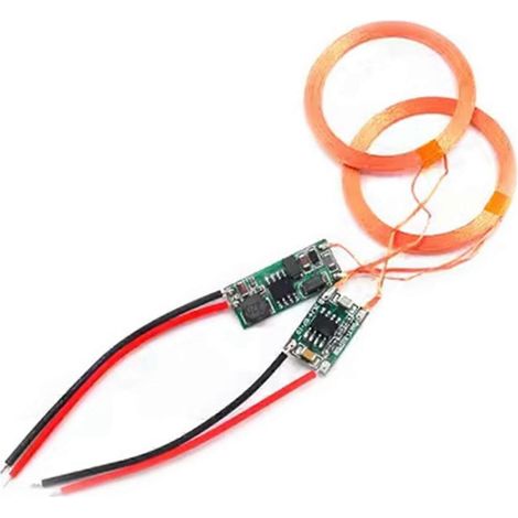 Module d'alimentation sans fil 5V1A, carte de circuit imprimé pour émetteur et récepteur de charge sans fil, module multifonctionnel et pratique (1/5)