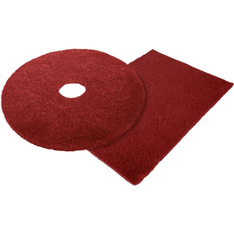 cleancraft Unterhalts-Pad 711 x 355 mm rot